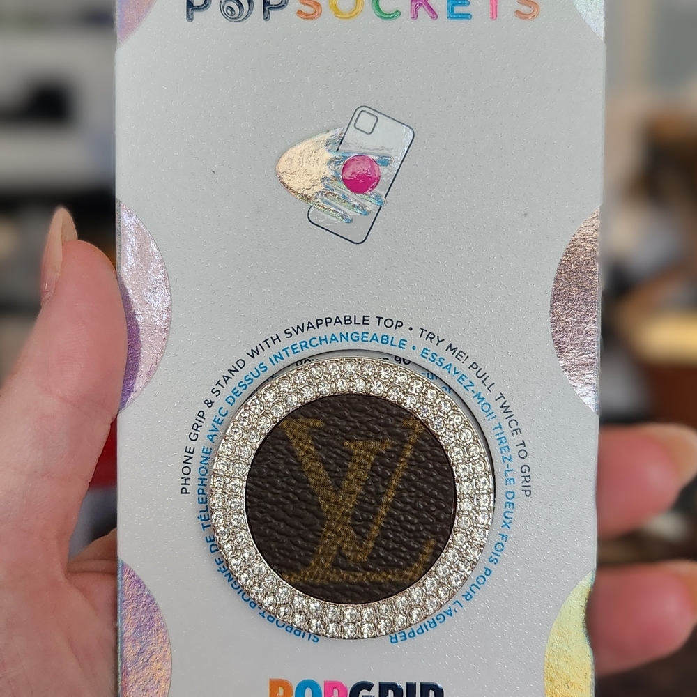 Louis Vuitton Monogram Bling PopSocket - Picture 2 of 4